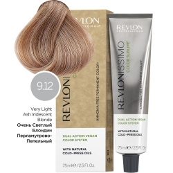 Фото Revlon Professional - Перманентный краситель с маслами холодного отжима, оттенок 9.12 Очень Светлый Пепельно-Перламутровый Блондин, 75 мл