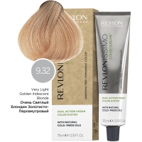 

Revlon Professional - Перманентный краситель с маслами холодного отжима, оттенок 9.32 Очень Светлый Блондин Золотисто-Переливающийся, 75 мл