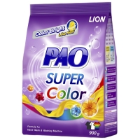 Lion Thailand - Антибактериальный порошок Super Color для стирки цветного белья, 900 г malibri концентрированный детский стиральный порошок в тубе 1000