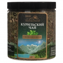 Фото Предгорья Белухи - Курильский черный чай с мелиссой и мятой, 60 г