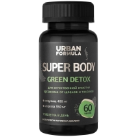 Urban Formula - Комплекс на растительной основе Green Detox, 60 таблеток лосьон нейтрализатор formula 201