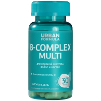 Urban Formula - Комплекс витаминов группы B для нервной системы, красивых волос и ногтей B-Complex Multi, 30 капсул - фото 1