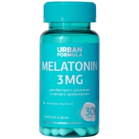 Urban Formula - Комплекс для сна Melatonin 3 мг, 30 капсул х 360 мг - фото 1
