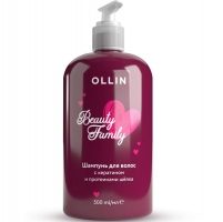 Фото Ollin Professional - Шампунь для волос с кератином и протеинами шёлка, 500 мл