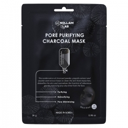 Фото Nollam Lab - Угольная тканевая маска для очищения лица, 23 г