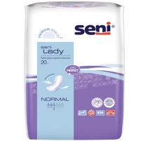 Фото Seni Lady Normal - Урологические прокладки для женщин 10,5 х 28 см, 20 шт