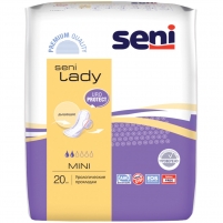 Фото Seni Lady Mini - Урологические прокладки для женщин 9,5 х 22,5 см, 20 шт