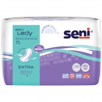 Фото Seni Lady Extra - Урологические прокладки для женщин 14 х 29,5 см, 15 шт