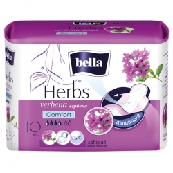 Фото Bella Herbs Verbena Comfort - Прокладки с экстрактом вербены, 10 шт