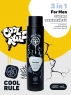 Cool Rule Hair - Средство 3в1 для мужчин "Заряд эвкалипта": шампунь, кондиционер и гель для душа, 400 мл