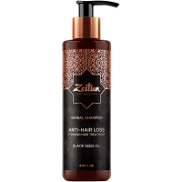 Zeitun Authentic Anti-Hair Loss - Укрепляющий фито-шампунь с маслом черного тмина против выпадения волос, 200 мл
