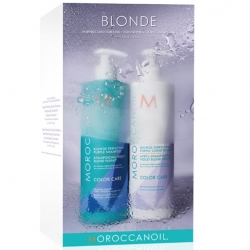 Фото Moroccanoil Color Care - Набор Duo с фиолетовым пигментом: шампунь 500 мл + кондиционер 500 мл