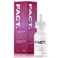 Art&Fact - Ночная антивозрастная сыворотка с глюконолактоном 12% и аргинином 12% для выравнивания тона кожи и разглаживания морщин, 30 мл