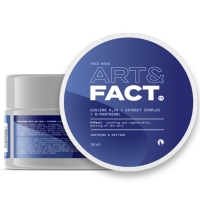 Art&Fact - Успокаивающая маска с азуленом 0,3%, комплексом экстрактов и Д-пантенолом для лица, 50 мл