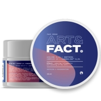 Art&Fact - Крем с азуленом 0,2%, успокаивающим комплексом 1% и пептидом ChroNOline 0,5% для лица, 50 мл