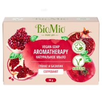 BioMio Vegan Soap Aromatherapy - Натуральное мыло "Гранат и базилик", 90 г