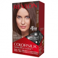 Фото Revlon Professional Colorsilk - Профессионал Набор для окрашивания волос в домашних условиях оттенок 27 Насыщенный каштановый (крем-активатор + краситель + бальзам)
