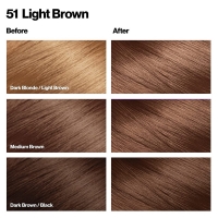 Revlon Professional Colorsilk - Профессионал Набор для окрашивания волос в домашних условиях оттенок 51 Светло-каштановый (крем-активатор + краситель + бальзам) 7243257051F - фото 3