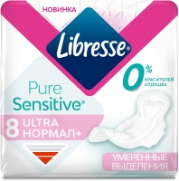 Libresse Pure Sensitive Ultra Normal - Прокладки гигиенические, 8 шт
