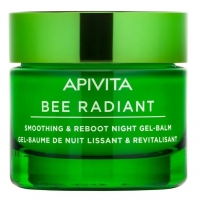 Apivita Bee Radiant - Ночной разглаживающий и обновляющий гель-бальзам, 50 мл rodial ночной гель для лица с ретинолом pink diamond 50