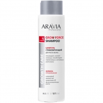 Фото Aravia Professional - Шампунь стимулирующий, для роста волос Grow Force Shampoo, 420 мл