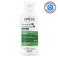 Vichy Dercos - Интенсивный шампунь-уход против перхоти для нормальной и жирной кожи головы, 75 мл гель для душа thai traditions для тела для мужчин и женщин для сухой кожи арбуз 250 мл