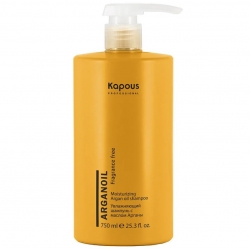 Фото Kapous Professional Fragrance free - Увлажняющий шампунь с маслом арганы, 750 мл