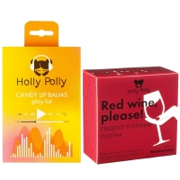 Holly Polly - Набор Music Collection: бальзамы для губ Candy Play List + гидрогелевые патчи 60 шт