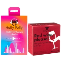 Holly Polly - Набор Music Collection: бальзамы для губ Sweet Play List + гидрогелевые патчи 60 шт