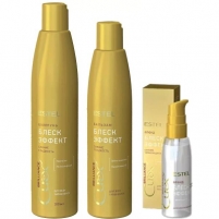 Фото Набор "Блеск-эффект" (шампунь 300 мл + бальзам 250 мл + флюид 100 мл)
