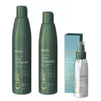 Фото Набор для поврежденных волос (шампунь 300 мл + бальзам 250 мл + сыворотка 100 мл)