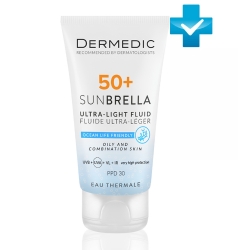 Фото Dermedic Sunbrella - Ультра-лёгкий солнцезащитный флюид SPF50+ для жирной и комбинированной кожи, 40 мл