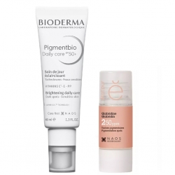 Фото Набор: Bioderma дневной крем Pigmentbio SPF50 40 мл + Etat Pur сыворотка с глабридином 15 мл