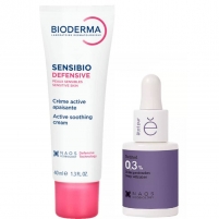 Фото Набор: Bioderma насыщенный крем Sensibio Defensive 40 мл + Etat Pur сыворотка с ретинолом 15 мл