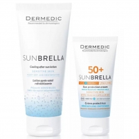 Фото Dermedic Sunbrella - Набор для чувствительной кожи: солнцезащитный крем SPF50+ 50 мл + бальзам после загара 200 г