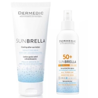 Dermedic Sunbrella - Набор для всей семьи: солнцезащитное молочко SPF50 150 мл + бальзам после загара 200 г