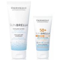 Dermedic Sunbrella - Набор для сухой кожи: солнцезащитный крем SPF50+ 50 г + бальзам после загара 200 г