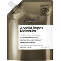 Фото Шампунь для молекулярного восстановления волос Absolut Repair Molecular, рефилл 500 мл