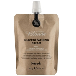 Фото Чёрный осветляющий крем Black Bleaching Cream с маслами черники и арганы, 250 г