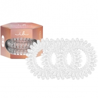 Фото Резинка-браслет для всех типов волос Premium Crystal Clear, 3 шт