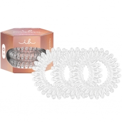 Фото Резинка-браслет для всех типов волос Premium Crystal Clear, 3 шт