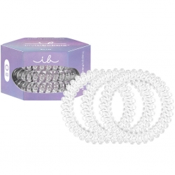 Фото Резинка-браслет для всех типов волос Premium Crystal Clear, 3 шт