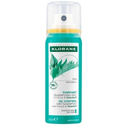 Фото Сухой шампунь с крапивой и витамином Е для жирных волос, 50 мл