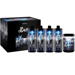 Фото Набор для осветления волос: осветляющий продукт 800 г + окислители 4 х 900 мл