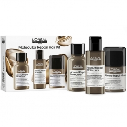 Фото Набор для молекулярного восстановления волос (шампунь 100 мл + сыворотка 75 мл + маска 50 мл)