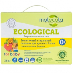 Фото Экологичный стиральный порошок для детского белья 0+, 3600 г