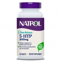Фото 5-HTP Time Release с контроллируемым высвобождением, 30 таблеток х 200 мг