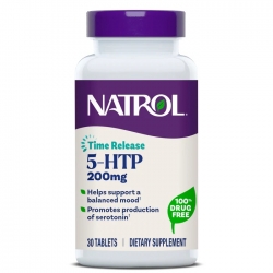 Фото 5-HTP Time Release с контроллируемым высвобождением, 30 таблеток х 200 мг