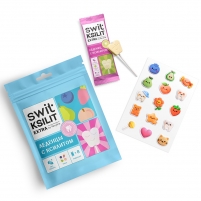Фото Набор леденцов на палочке Swit Ksilit Extra Mix 3+, 8 стиков