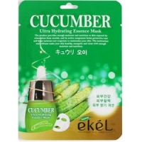 Ekel Cucumber Ultra Hydrating Essence Mask - Маска тканевая с экстрактом огурца, 25 г